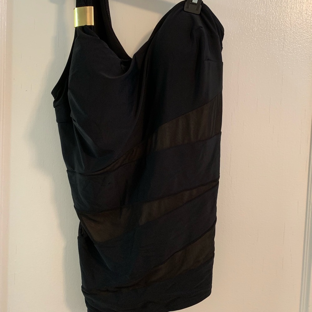 Cacique one shoulder swim top